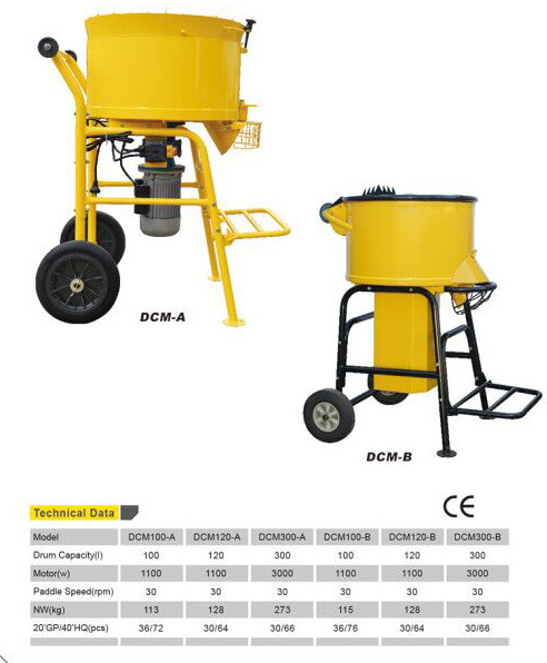 Funcionamiento de fijación de Mini Concrete Mixer Machine Silent de la estructura 3