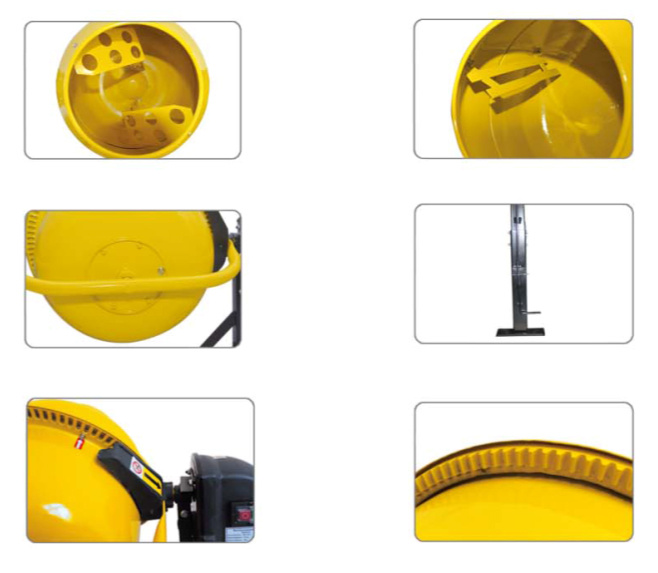 Mezcla mojada y seca/de la alimentación/mezclador portátil eléctrico Mini Cement Concrete Mixer del rollo de la mezcla de la arena/de la construcción del jardín del mezclador de la gasolina