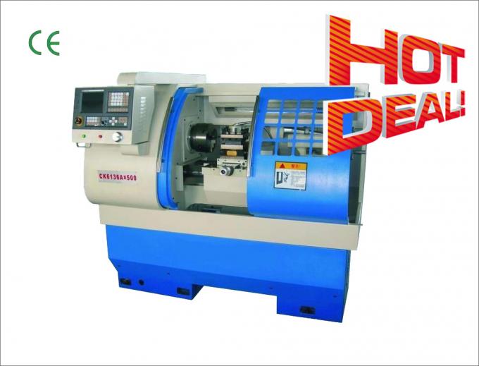 Torno automático de la precisión horizontal del CNC del torno 360m m del metal del CNC Ck6136 1