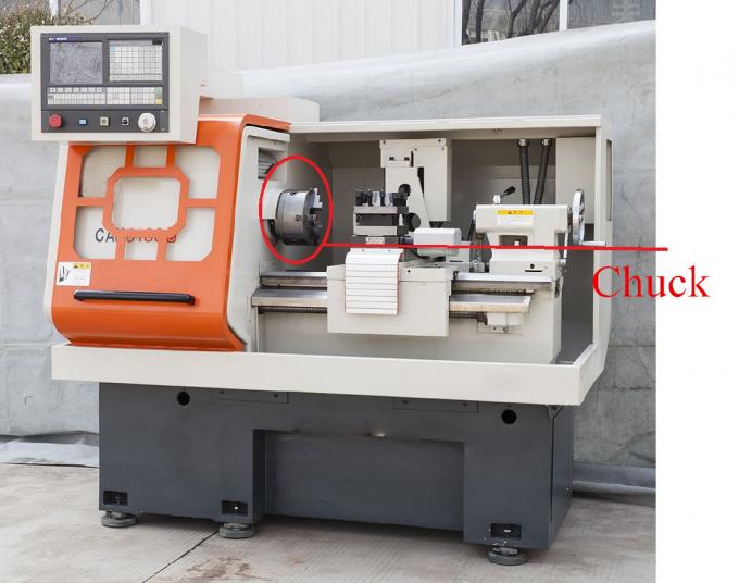 Afile el CNC superficial del metal que da vuelta al torno programable del metal de 340m m 1