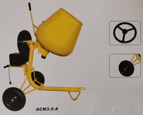 Mezclador de cemento del motor de gas de Mini Concrete Mixer Machine Roll del certificado del CE