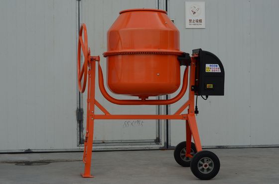 Dos ruedas Mini Concrete Mixer eléctrico 250L con el arrabio Ring Gear
