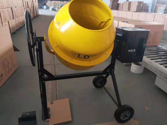 Dos ruedas Mini Concrete Mixer eléctrico 250L con el arrabio Ring Gear