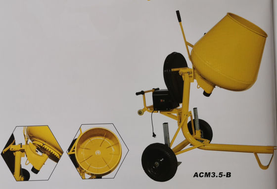 Mezclador de cemento del motor de gas de Mini Concrete Mixer Machine Roll del certificado del CE