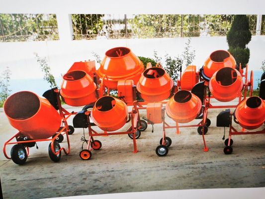 Mezclador de cemento del motor de gas de Mini Concrete Mixer Machine Roll del certificado del CE