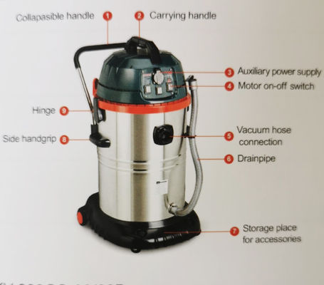 monofásico de limpieza de acero inoxidable de la máquina del piso eléctrico 15L