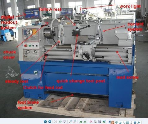 Condición mecánica del torno 1000m m del metal del top del banco de la precisión nueva