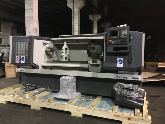 Torno de torneado ISO horizontal 9001 Hardway del metal del CNC de la cama plana 400m m