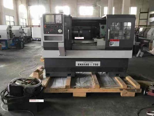 Torno de torneado ISO horizontal 9001 Hardway del metal del CNC de la cama plana 400m m